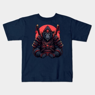 gorilla samurai Kids T-Shirt